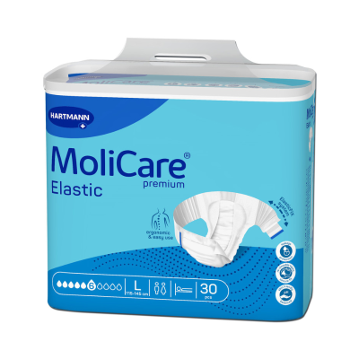 7516807 Molicare Premium Elastic Fraldas L (6 Gotas) 30 Unidades