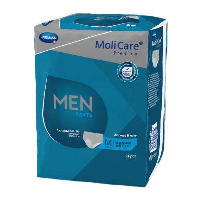6333021 Molicare Premium Men Cuecas M (7 Gotas) 8 Unidades