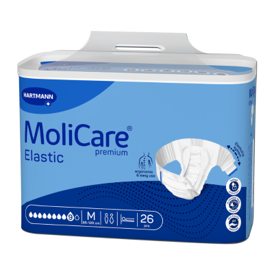 7516906 Molicare Premium Elastic Fraldas M (9 Gotas) 26 Unidades