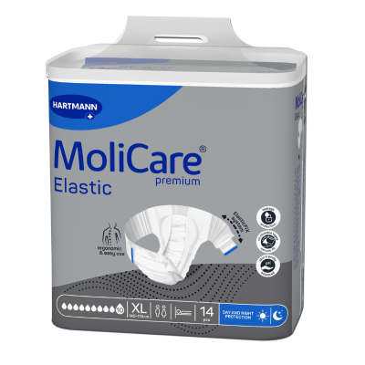 6353615 Molicare Premium Elastic Fraldas XL (10 Gotas) 14 Unidades