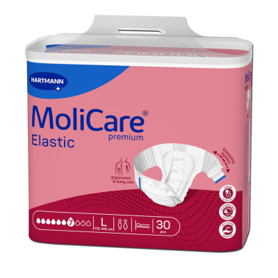 6353557 Molicare Premium Elastic Fraldas L (7 Gotas) 30 Unidades