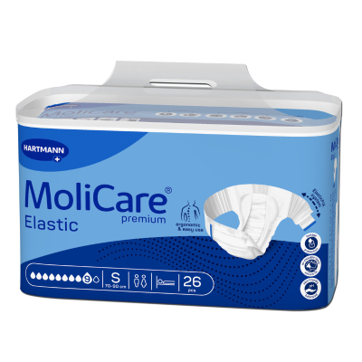 6353581 Molicare Premium Elastic Fraldas S (9 Gotas) 26 Unidades
