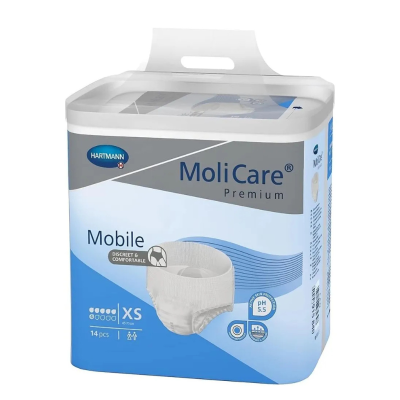 6238253 Molicare Premium Mobile Cuecas XS (6 Gotas) 14 Unidades
