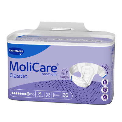 7516831 Molicare Premium Elastic Fraldas S (8 Gotas) 26 Unidades