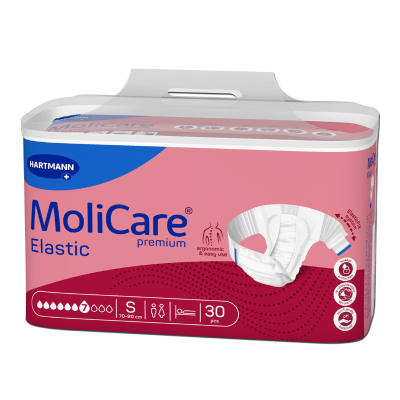 6353532 Molicare Premium Elastic Fraldas S (7 Gotas) 30 Unidades