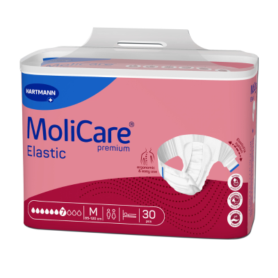 6353540 Molicare Premium Elastic Fraldas M (7 Gotas) 30 Unidades