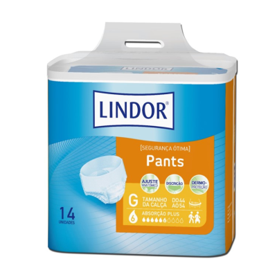 6322016 Lindor Pants Plus Grande Cuecas G (6 Gotas) 14 Unidades