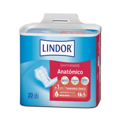 6265942 Lindor Anatómico Plus Pensos (6 Gotas) 20 Unidades