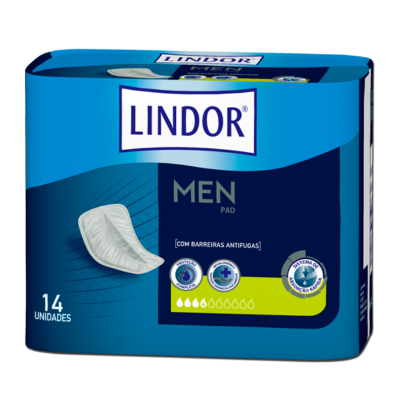 7114165 Lindor Men Pad Pensos (4 Gotas) 14 Unidades
