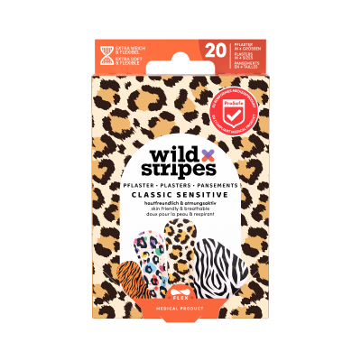 Wild Stripes Classic Sensitive Pensos Animal x20 | Farmácia d'Arrábida