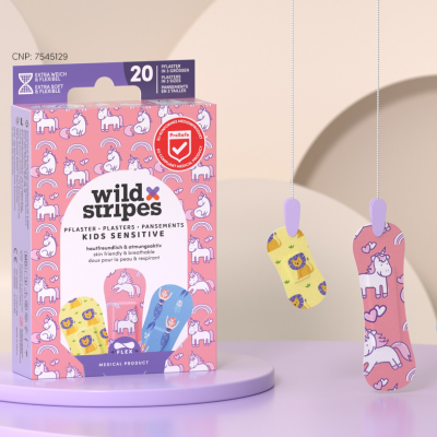 Wild Stripes Kids Sensitive Pensos Fantasy x20 | Farmácia d'Arrábida