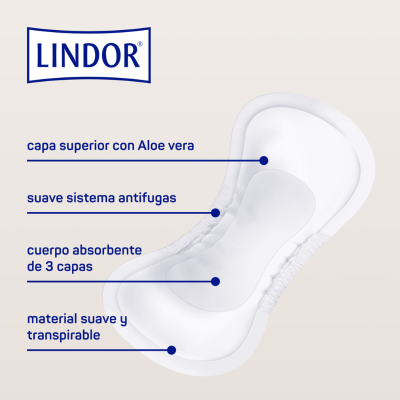 Lindor Lady Pad Normal Pensos (3 Gotas) 14 Unidades | Farmácia d'Arrábida