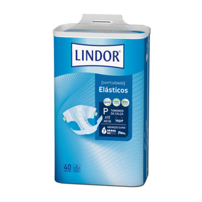 6761957 Lindor Elásticos Super Pequeno Fraldas (7 Gotas) 40 Unidades