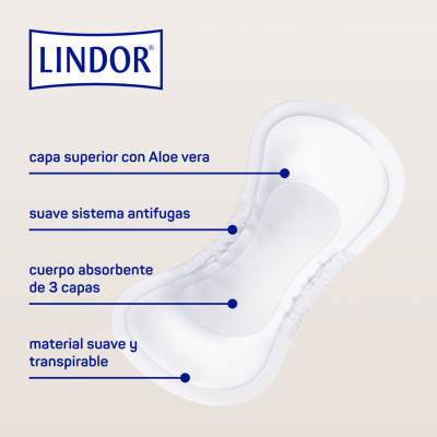 Lindor Lady Pad Extra Pensos (4 Gotas) 14 Unidades | Farmácia d'Arrábida