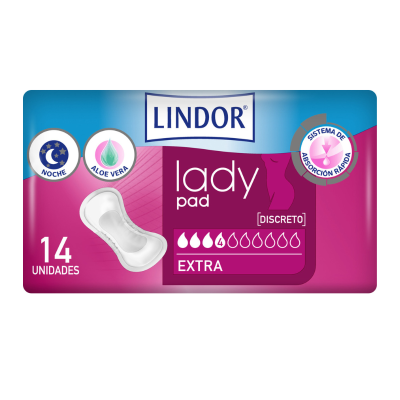 7114207 Lindor Lady Pad Mini Pensos (2 Gotas) 14 Unidades