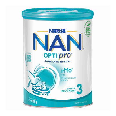 7248385 Nan Optipro 3 Leite de Crescimento 800g +12M