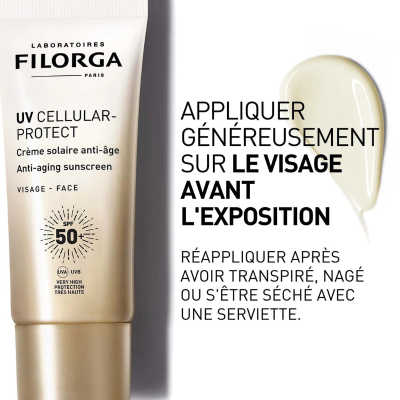 Filorga UV Cellular-Protect Creme Rosto SPF50+ 40ml | Farmácia d'Arrábida