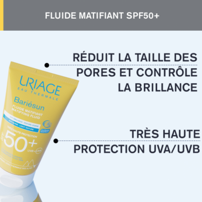 Uriage Bariésun Fluído Matificante FPS50+ 50ml | Farmácia d'Arrábida
