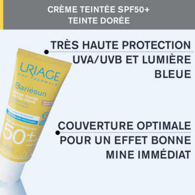 Uriage Bariésun Creme com Cor Dourado SPF50+ 50ml | Farmácia d'Arrábida