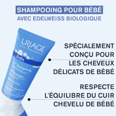 Uriage Bebé 1º Champô 200ml | Farmácia d'Arrábida