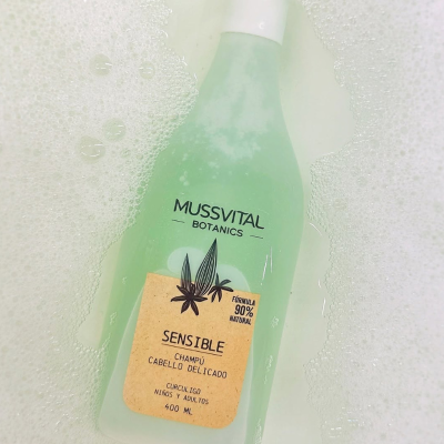 Mussvital Botanics Champô Cabelos Sensíveis 400ml | Farmácia d'Arrábida
