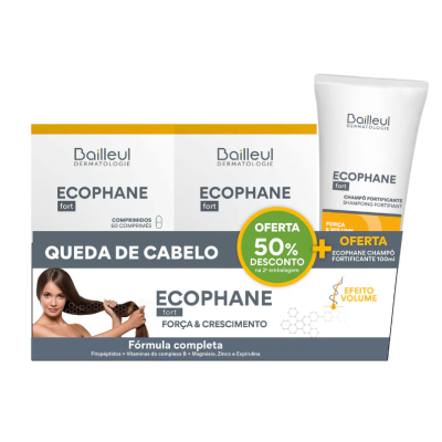 7549394 Ecophane Fort Comprimidos 50% 2Unid Oferta Champô Fort 100ml