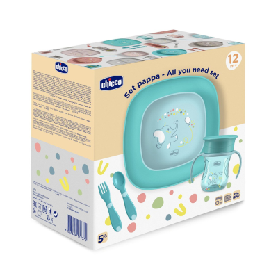 7527754 Chicco Conjunto Papa 5 Peças Azul 12M+