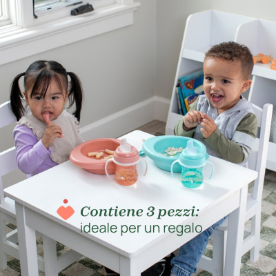 Chicco Conjunto Papa 3 Peças Azul 6M+ | Farmácia d'Arrábida