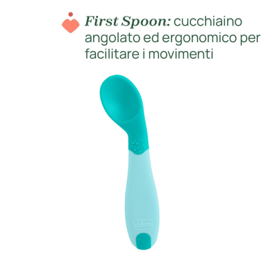 Chicco Primeira Colher Azul 8M+ | Farmácia d'Arrábida