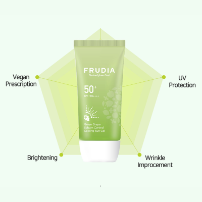 Frudia Gel Solar Refrescante SPF50+ Uva Verde 50g | Farmácia d'Arrábida