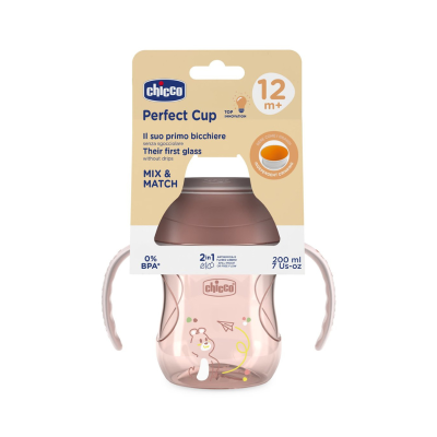 Chicco Copo Refeição 360 Rosa 12M+ 200ml | Farmácia d'Arrábida