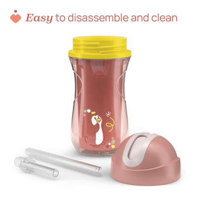 Chicco Copo Térmico Rosa 14M+ 266ml | Farmácia d'Arrábida