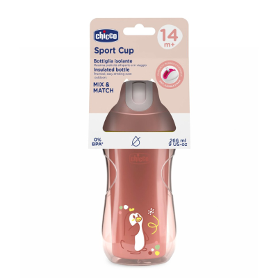Chicco Copo Térmico Rosa 14M+ 266ml | Farmácia d'Arrábida