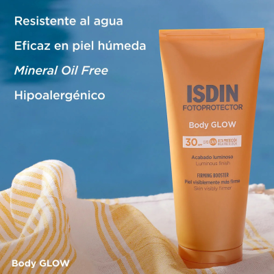 Isdin Fotoprotector Body GLOW Loção SPF30 200ml | Farmácia d'Arrábida