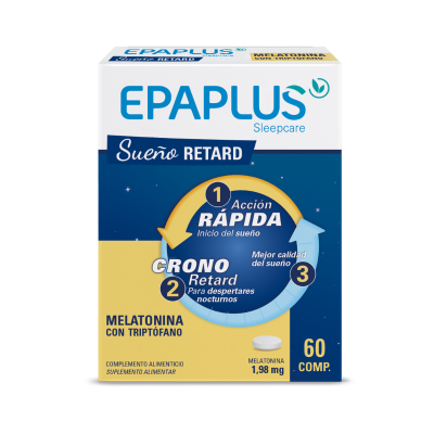 8430442011180 Epaplus Melatonina Sono Retard Triptofano Comprimidos x60