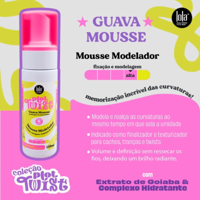 Lola Plot Twist Guava Mousse Modelador 150ml  | Farmácia d'Arrábida