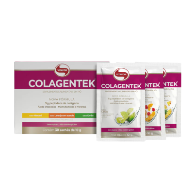 7898665432112 Vitafor Colagentek Sortido Sabores Saquetas x30