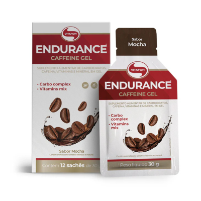 7898665431375 Vitafor Endurance Caffeine Gel Mocha Saquetas 30g 1Unidade