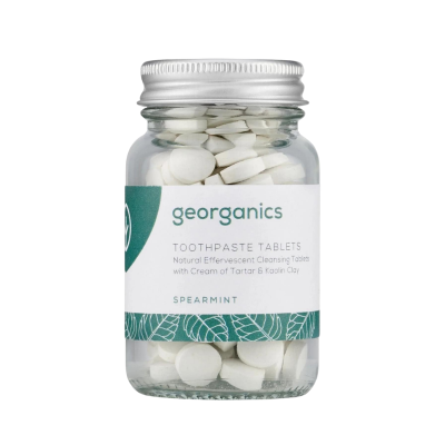 5060480200302 Georganics Pastilhas Dentífricas Menta sem Flúor x120