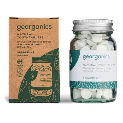 Georganics Pastilhas Dentífricas Menta sem Flúor x120 | Farmácia d'Arrábida