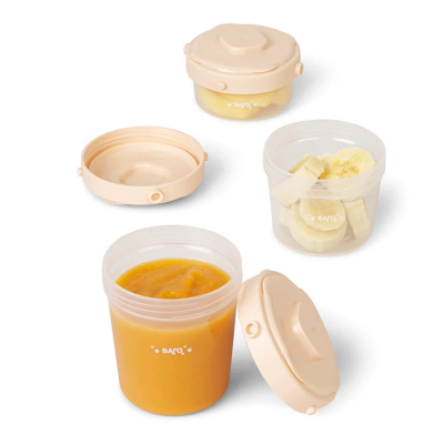Saro Conjunto 3 Recipientes para Alimentos Rosa Claro | Farmácia d'Arrábida