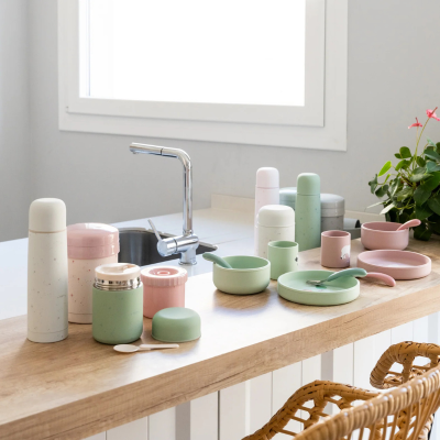 Saro Garrafa Térmica Sólidos com Recipiente Rosa | Farmácia d'Arrábida