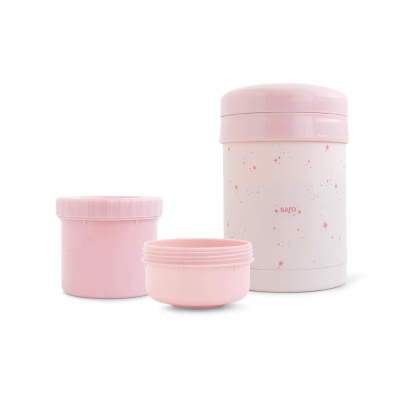 Saro Garrafa Térmica Sólidos com Recipiente Rosa | Farmácia d'Arrábida