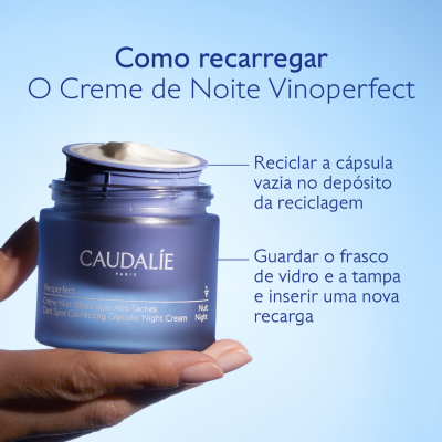 Caudalie Vinoperfect Creme Noite Glycolic RECARGA 50ml | Farmácia d'Arrábida