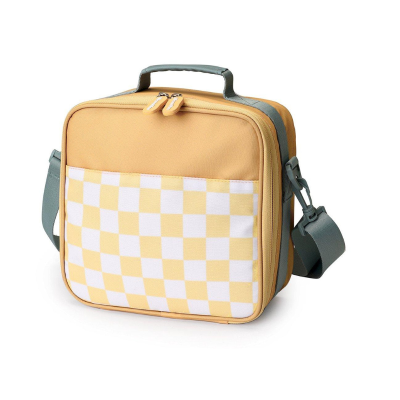 Monnëka Bolsa Térmica Rígida Xadrez Yellow Person  | Farmácia d'Arrábida