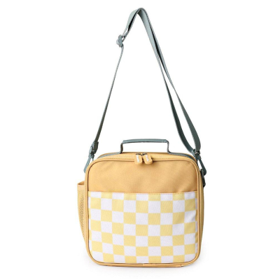 Monnëka Bolsa Térmica Rígida Xadrez Yellow Person  | Farmácia d'Arrábida