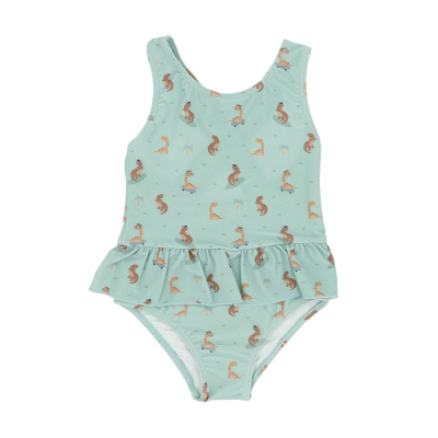 Monnëka Fato Banho Cruzado Folhos Cool Dinos XS 18-24M
