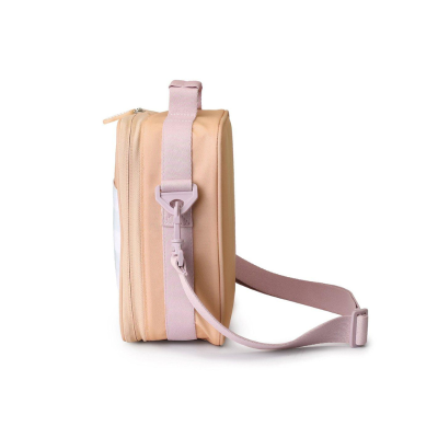 Monnëka Bolsa Térmica Rígida Stripes Apricot | Farmácia d'Arrábida