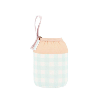 Monnëka Garrafa Inox Forrada Person Stripes Apricot 350ml | Farmácia d'Arrábida