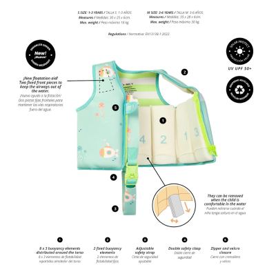 Saro Colete Flutuante Aprendizagem Jeallyfish S 1-3Anos | Farmácia d'Arrábida